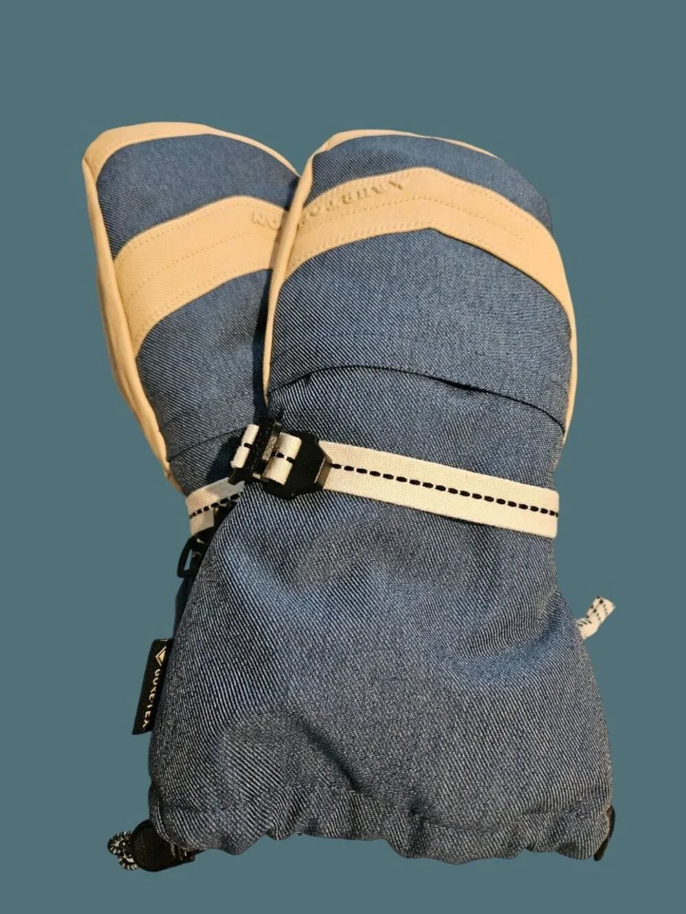 Burton Gore-tex Goatskin & Polyester Women Warmest Mittens Size Large